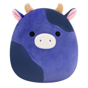 Squishmallow Ingrid the Purple Spotted Cow NEW with tags 8” plush toy